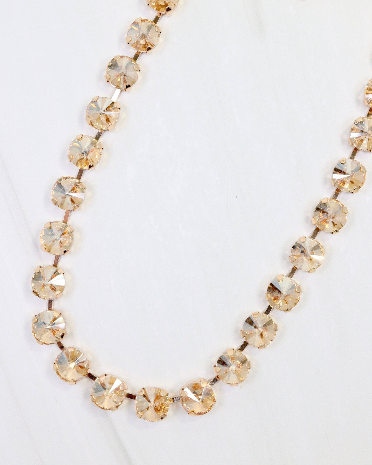 Radcliffe Rhinestone Necklace Champagne