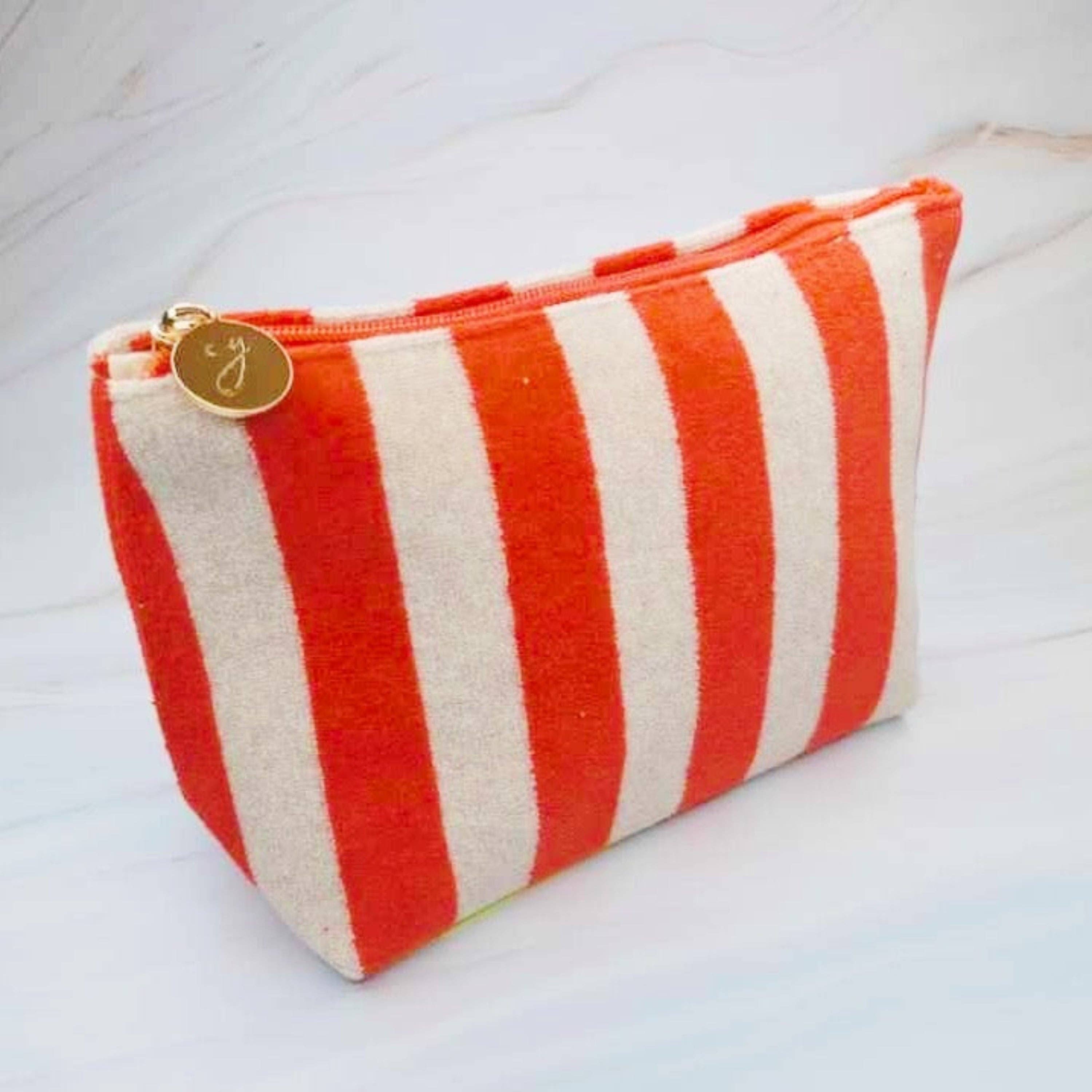 Terry Striped Everything Pouch