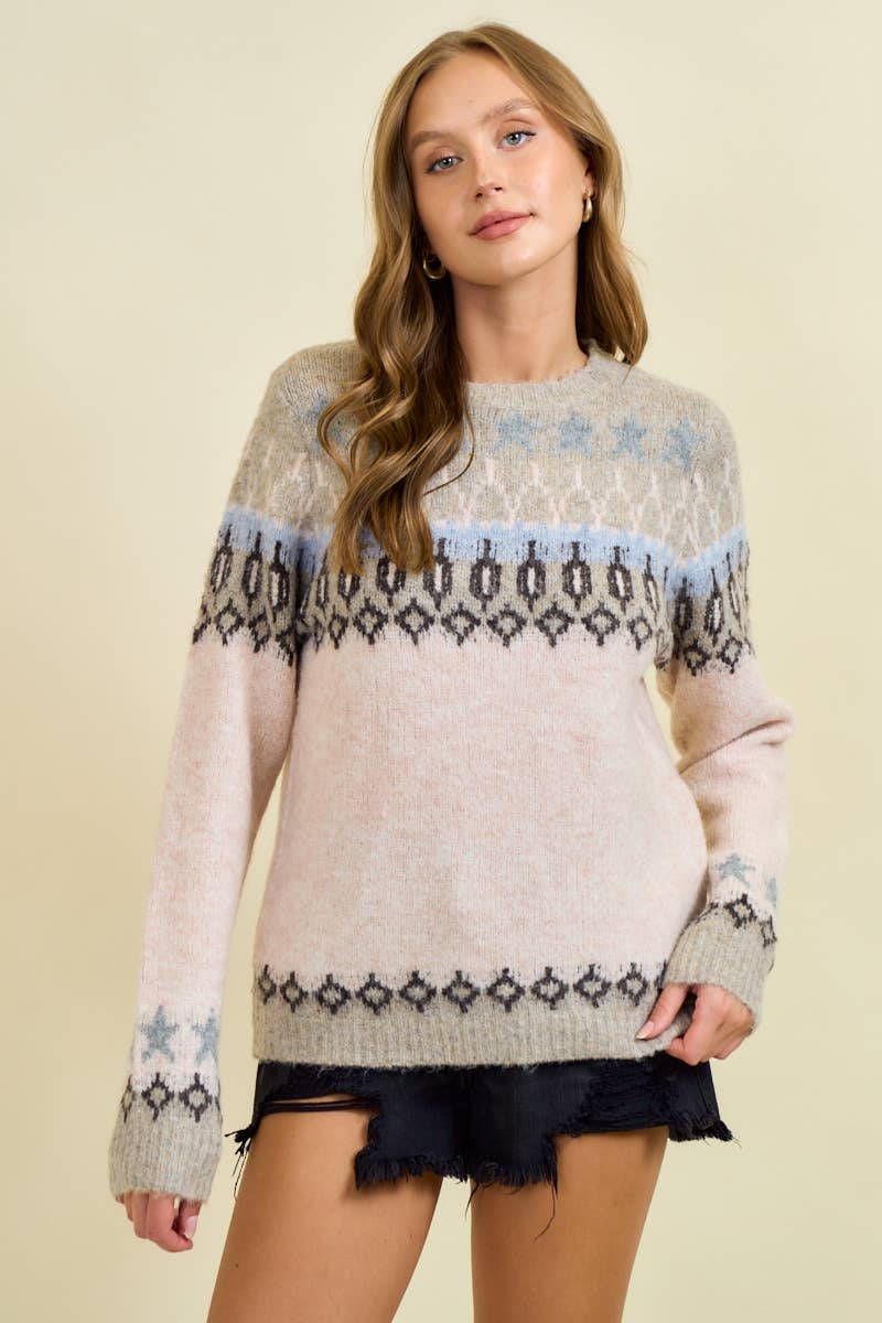 STAR FAIRISLE SWEATER