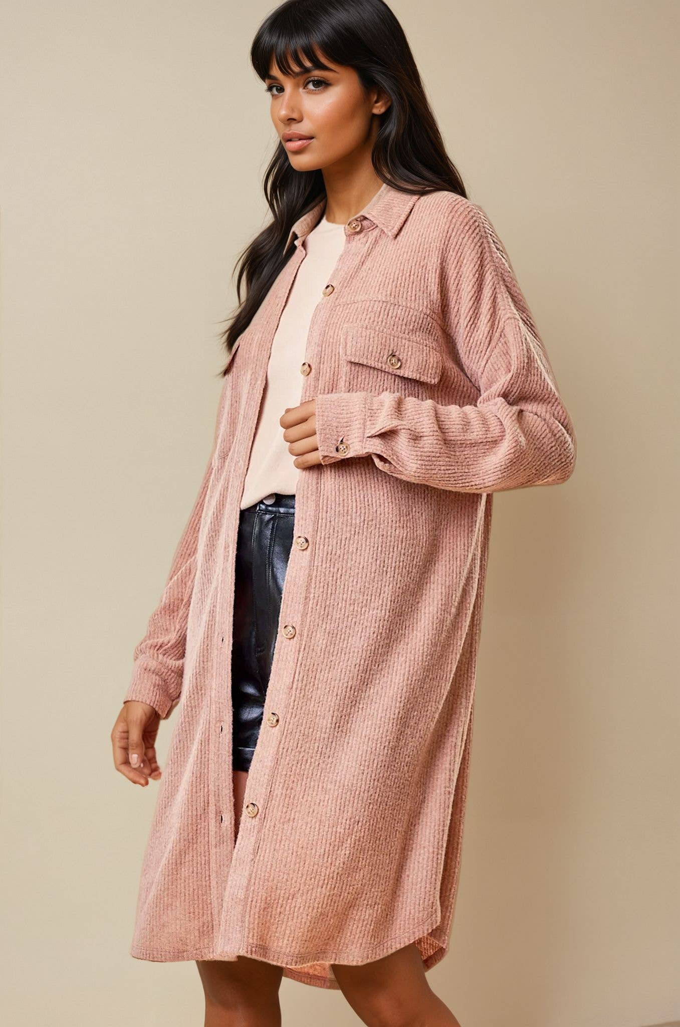 DUSTER KNIT SHACKET