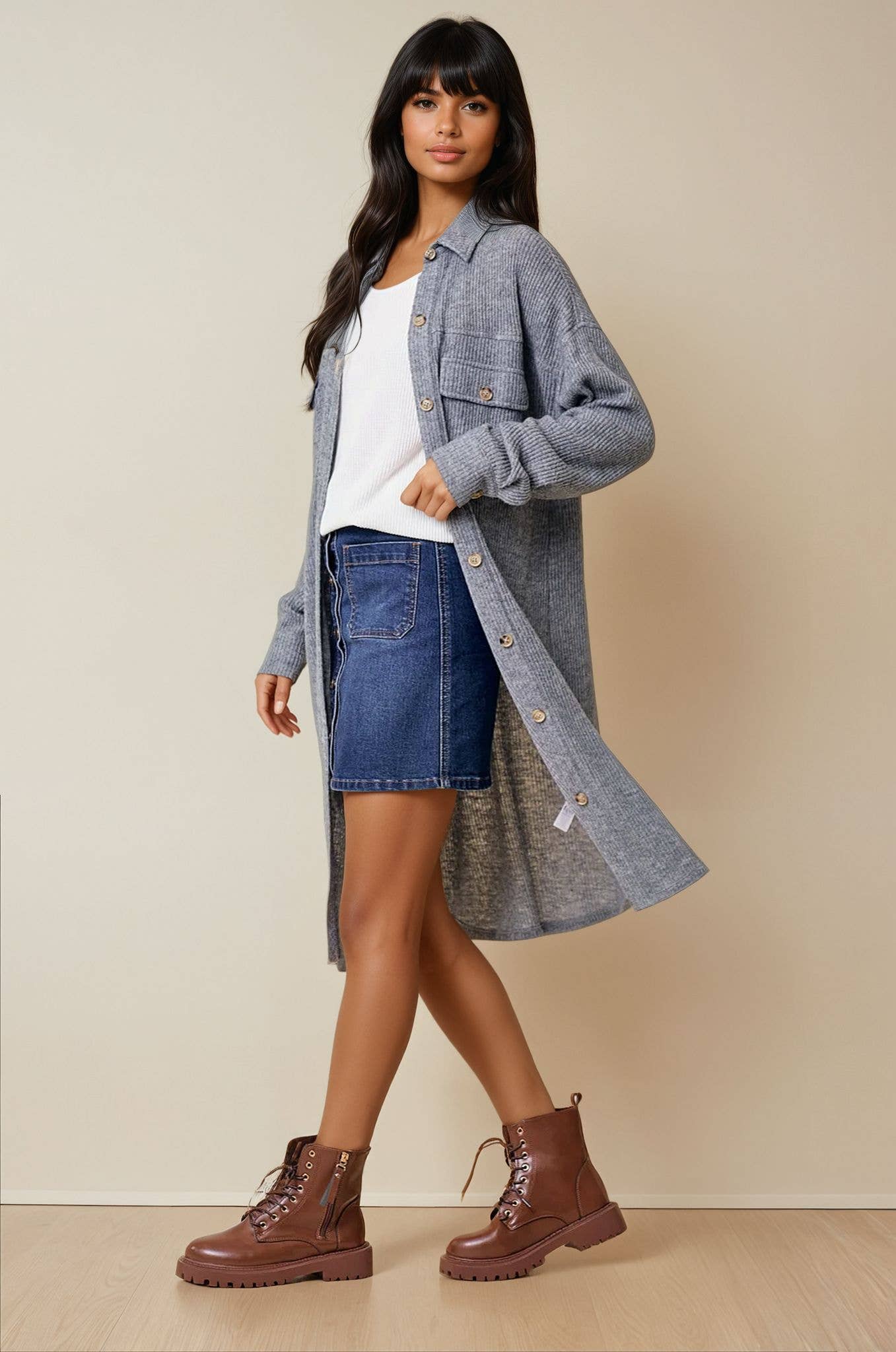 DUSTER KNIT SHACKET