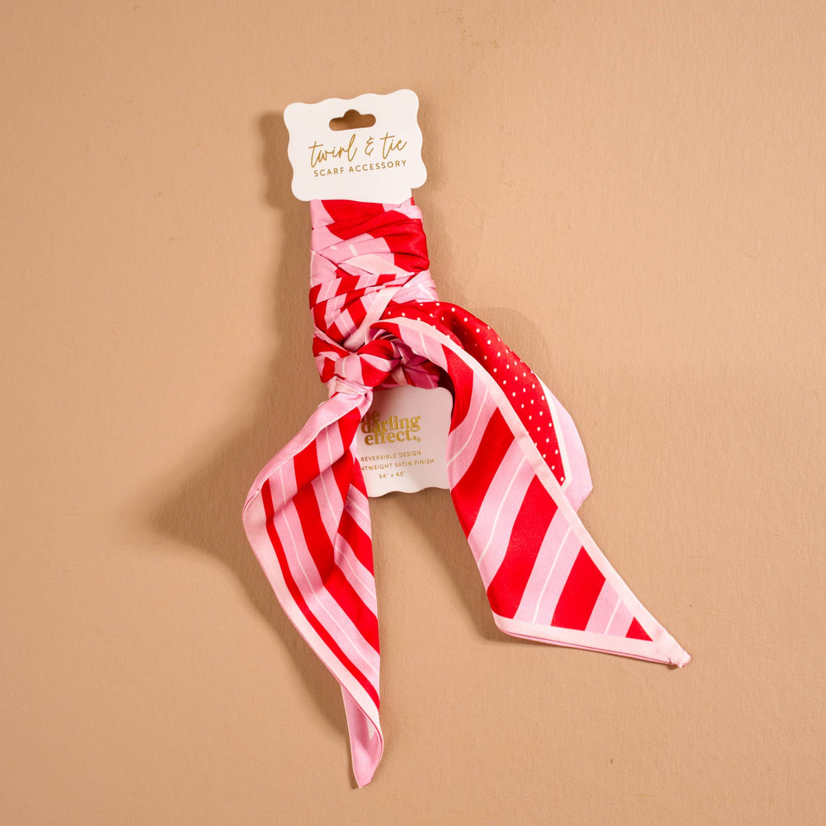 Twirl & Tie Scarf Accessory-Peppermint Stripes
