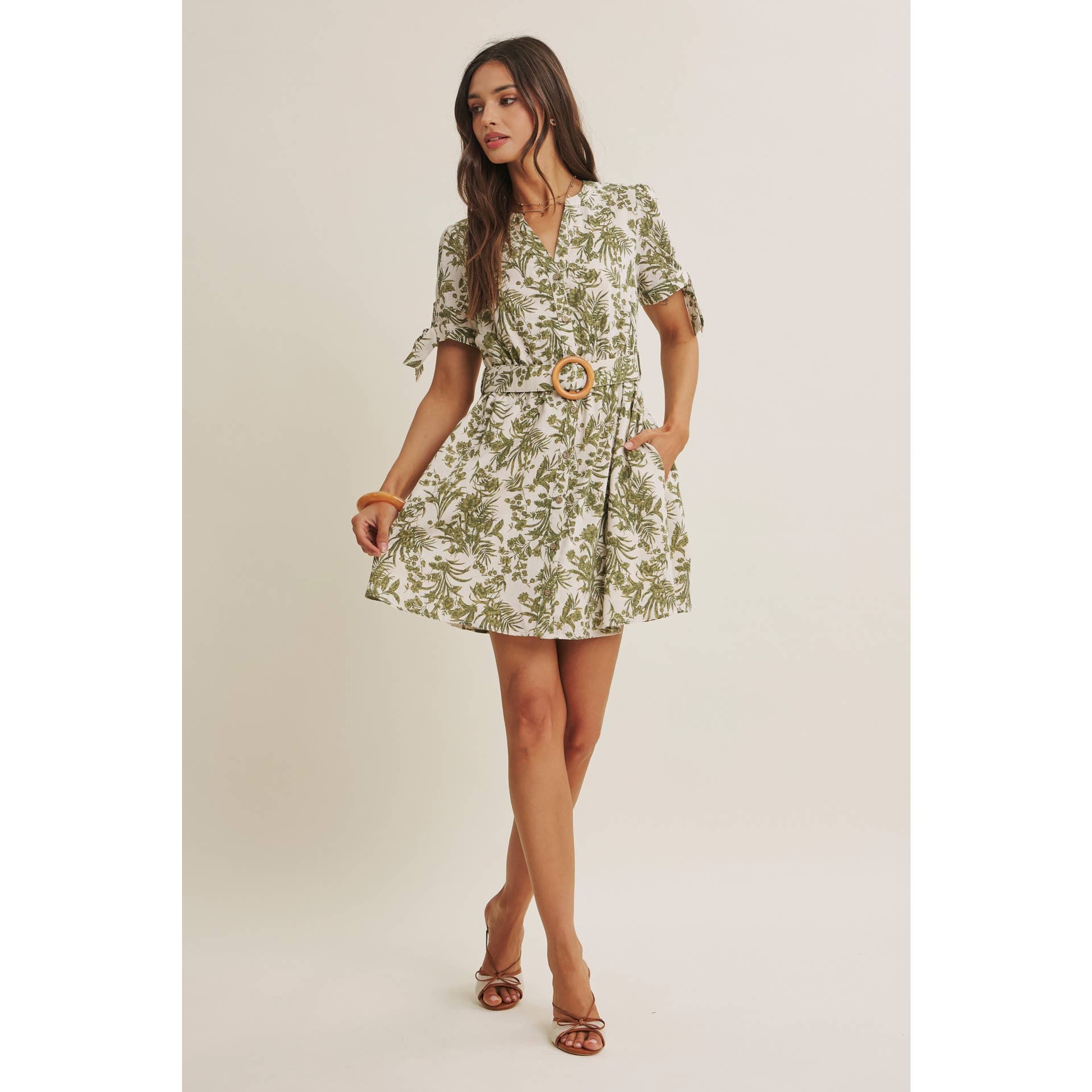 VINEYARD FLORAL MINI DRESS
