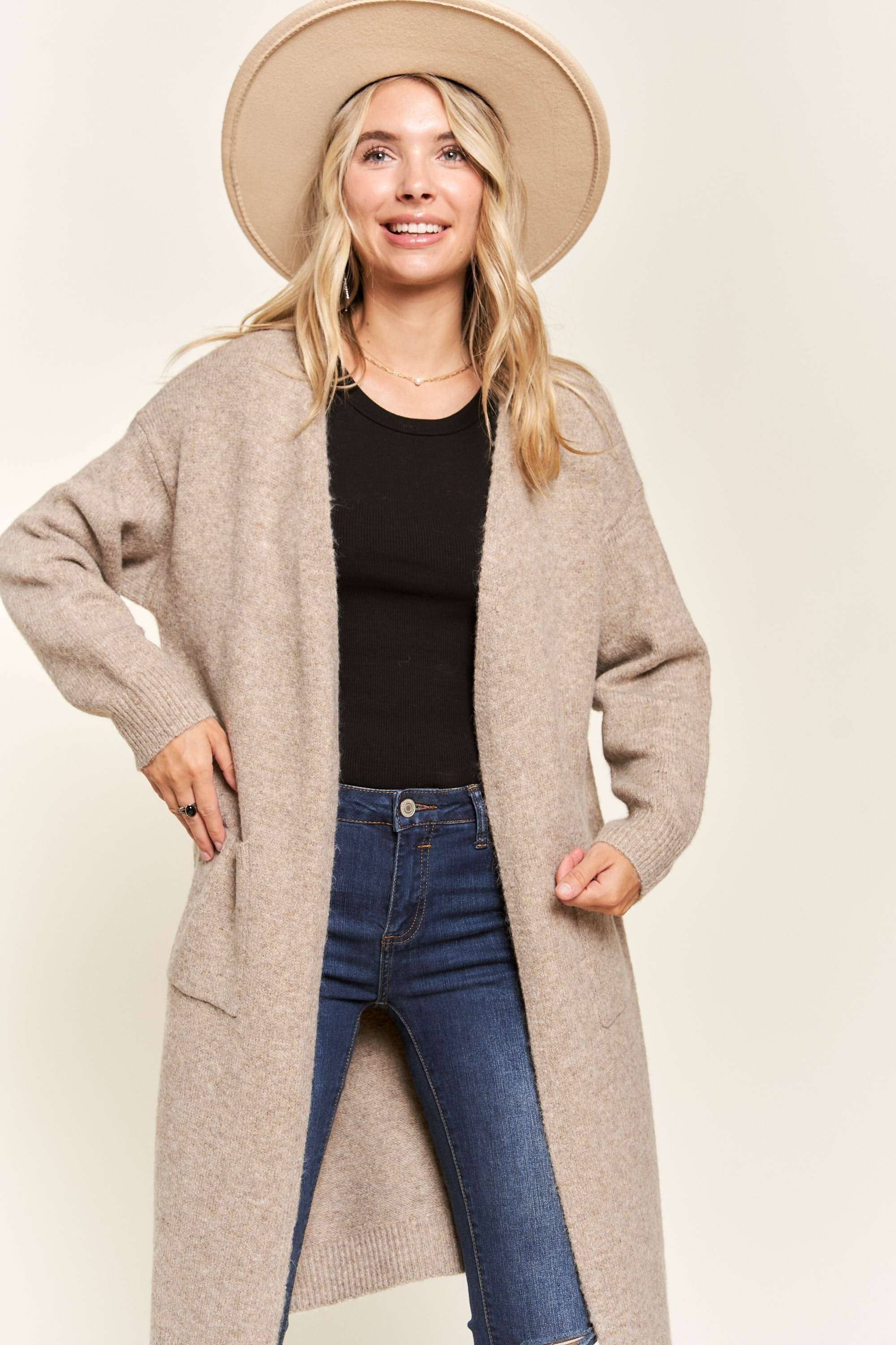 OPEN SWEATER CARDIGAN