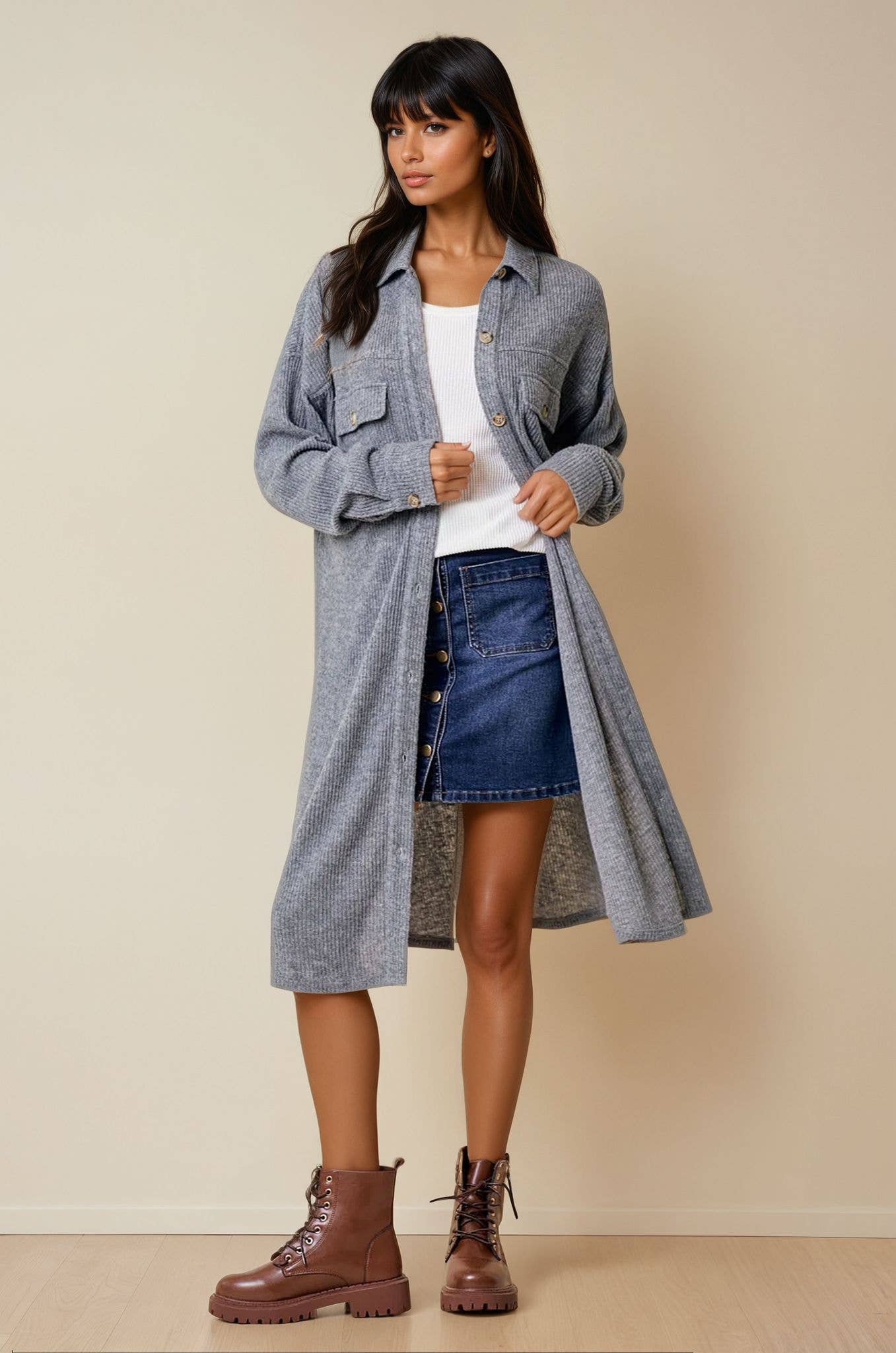 DUSTER KNIT SHACKET