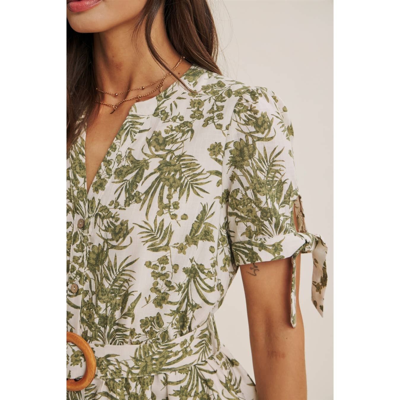VINEYARD FLORAL MINI DRESS