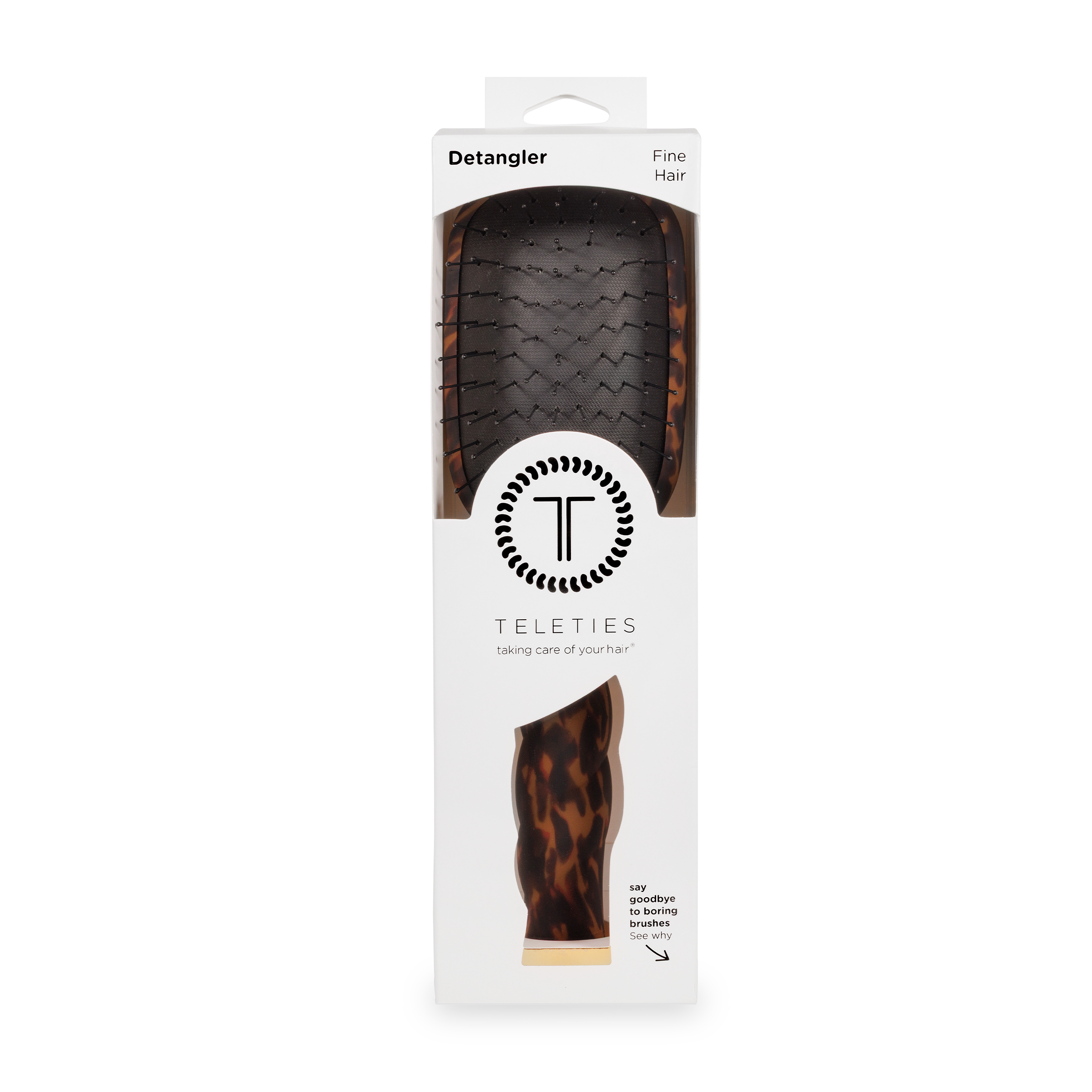 Detangler Hair Brush for Fine Hair - Tortoise