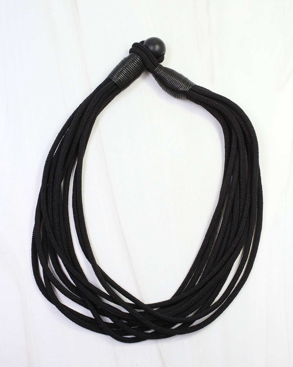 Cranston Cord Necklace Black