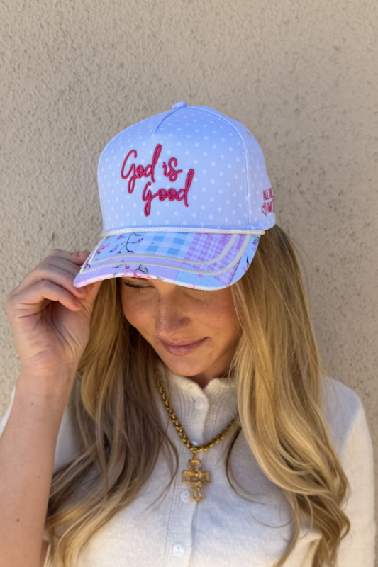 God Is Good All The Time Vintage Trucker Hat