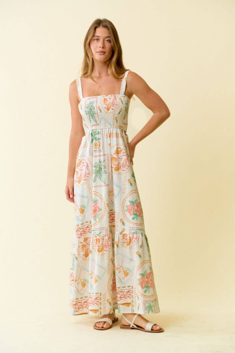 TROPICAL MAXI DRESS