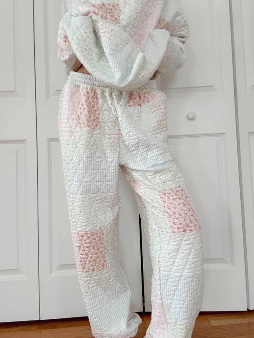 Pastel Quilted Joggers