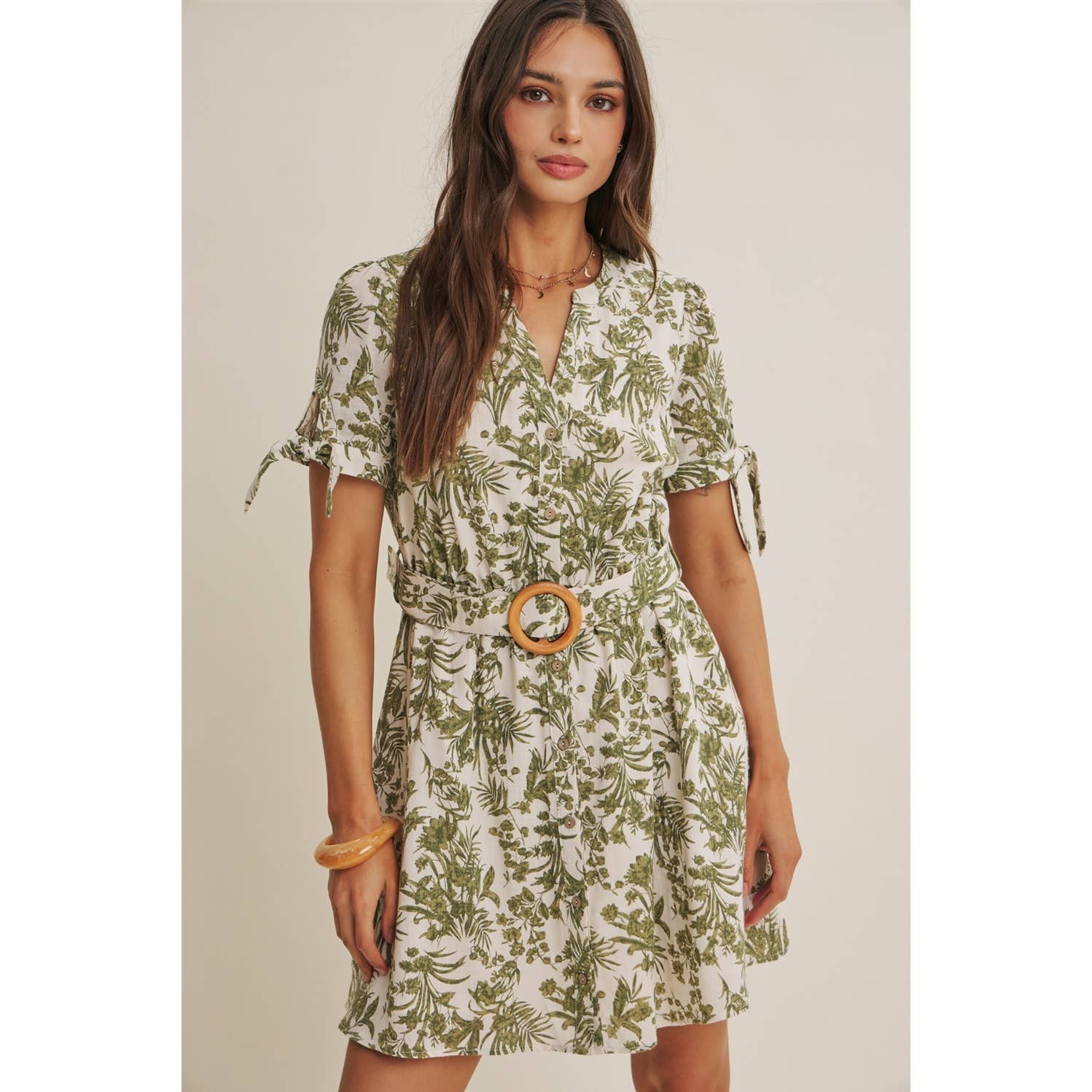 VINEYARD FLORAL MINI DRESS