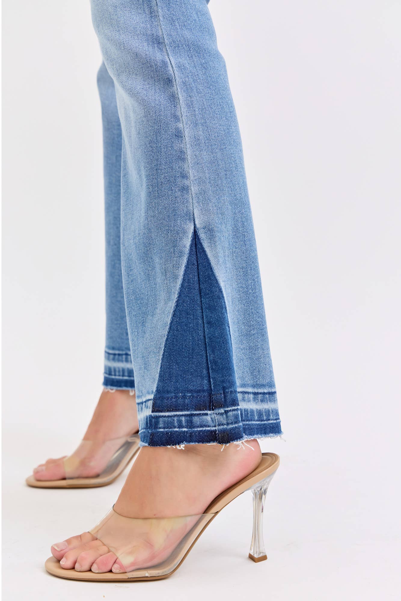 Mid Rise Flare with Side Gusset