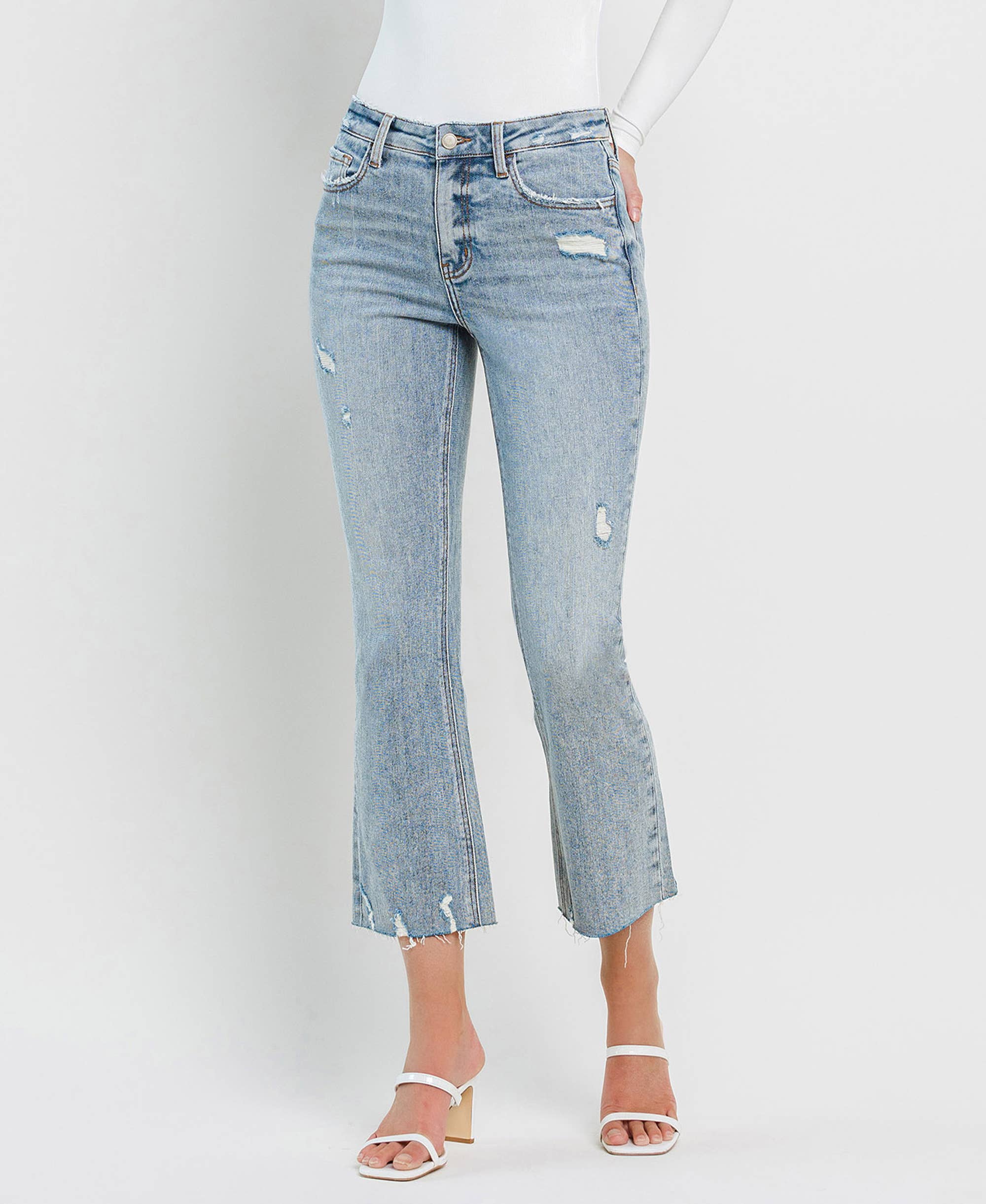 Cali Kiss - HIGH RISE KICK FLARE JEANS