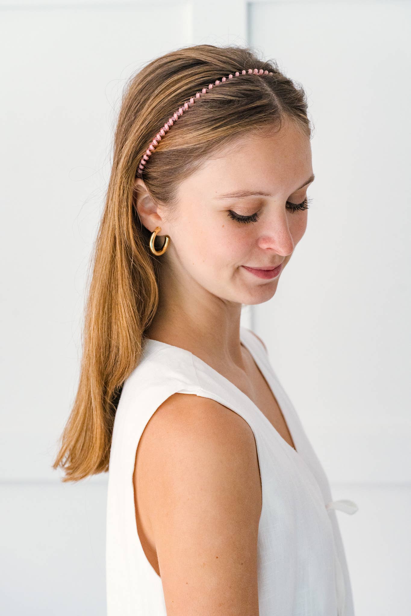 Spiral Hair Coil | Headband | Calming Coral