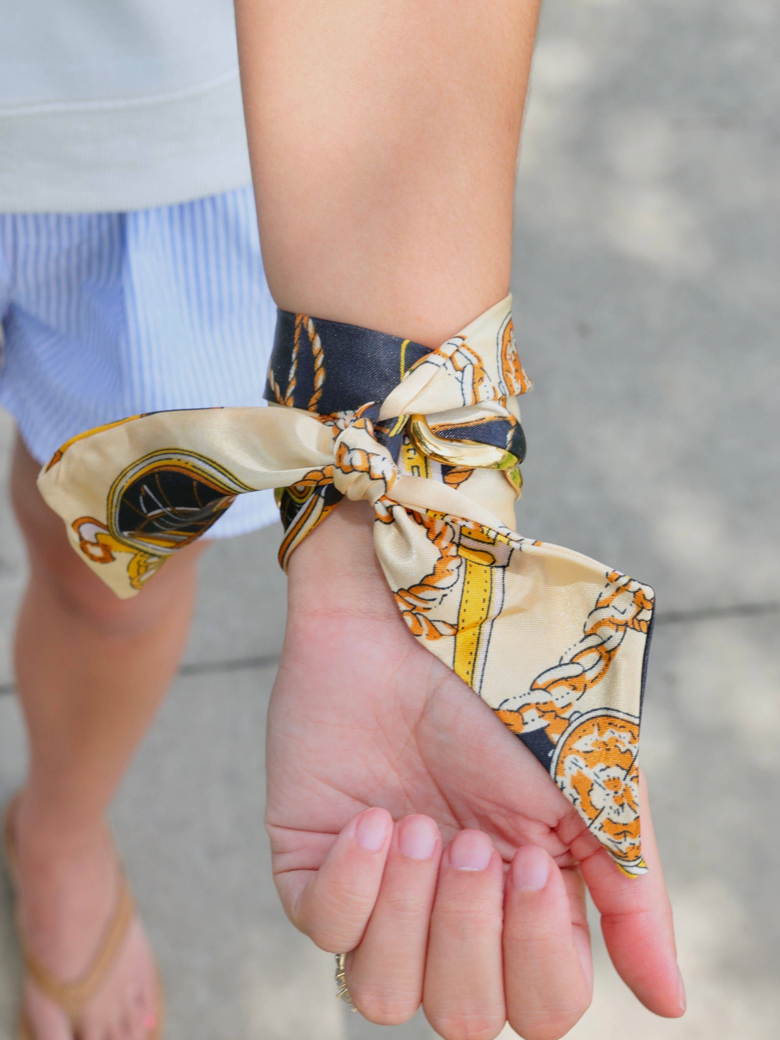 Sedgefield Scarf Bracelet Black Gold