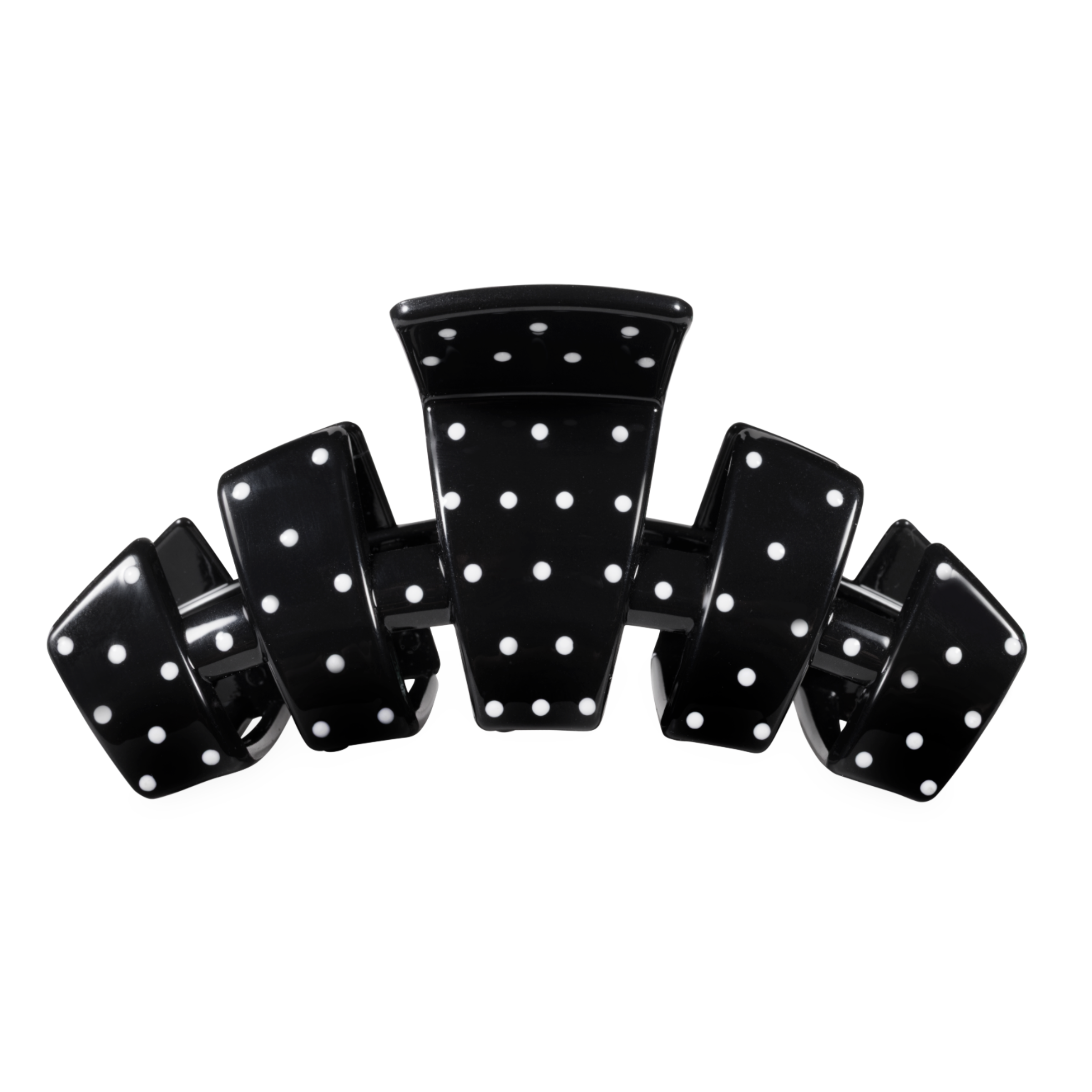 Classic Black Polka Dot Party Large Claw Clip