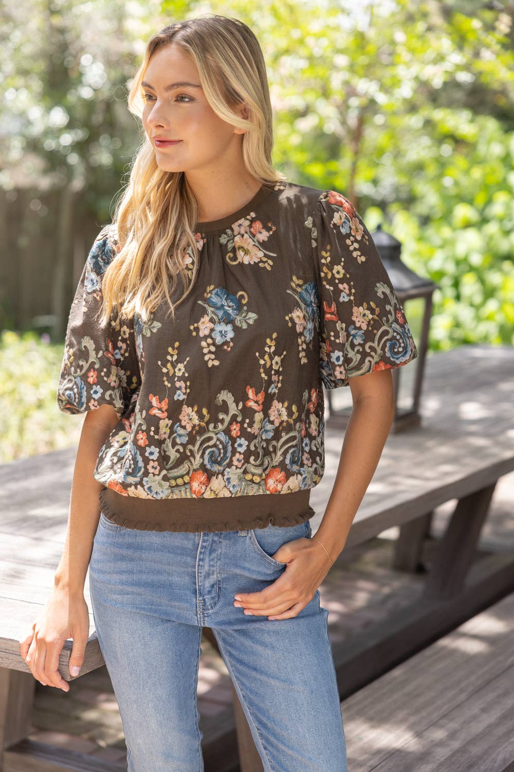 Floral Embroidered Top