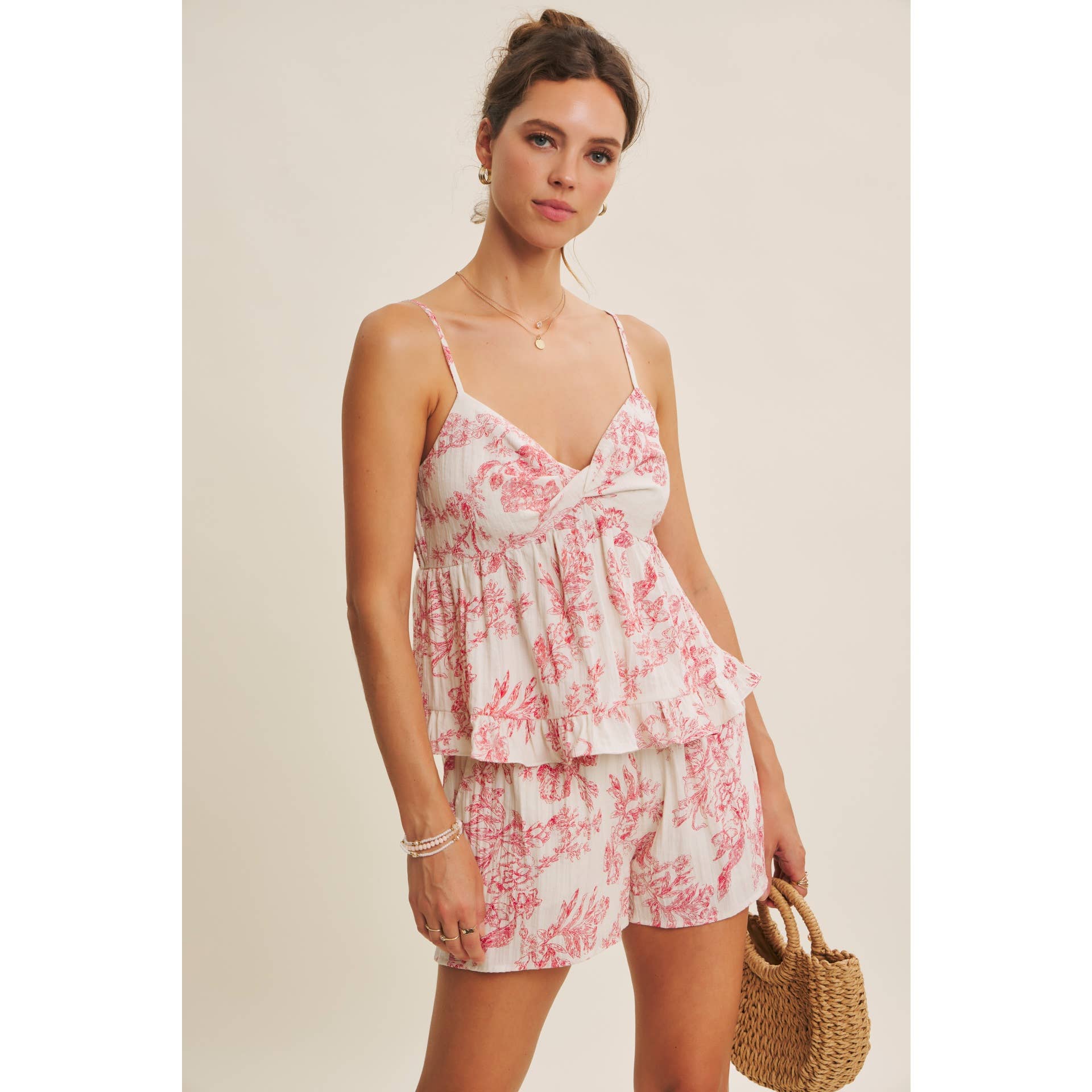 PARISIAN CHARM TOILE SHORTS