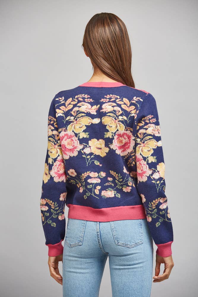 JACQUARD KNIT CARDIGAN