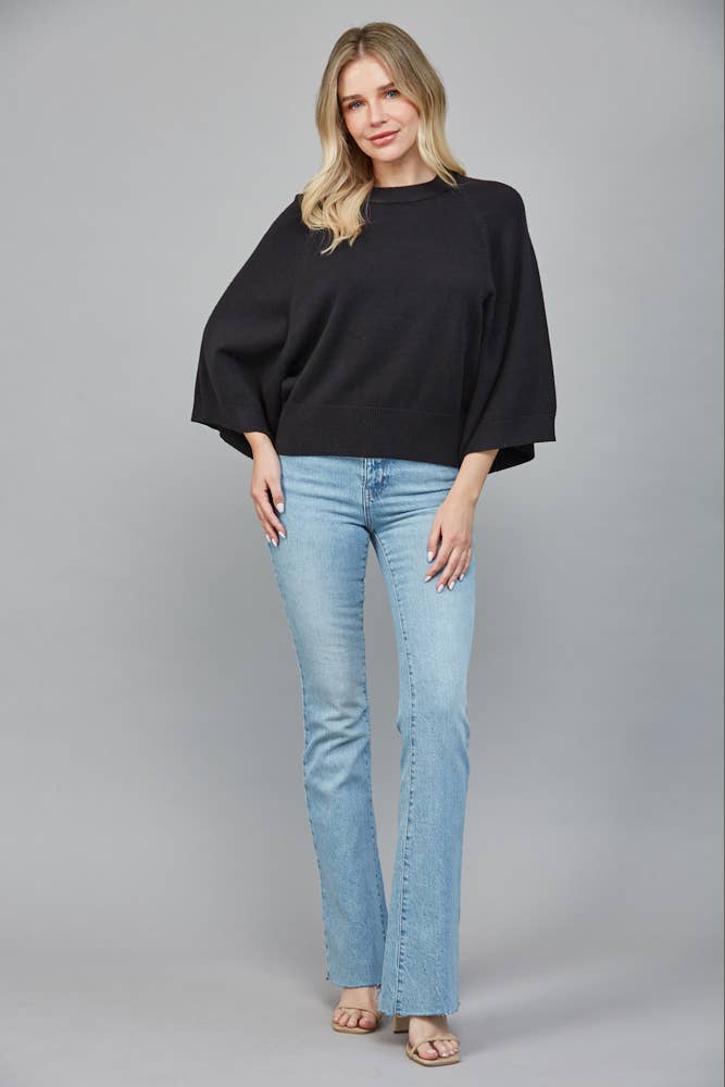 REGLAN CREW NECK SWEATER