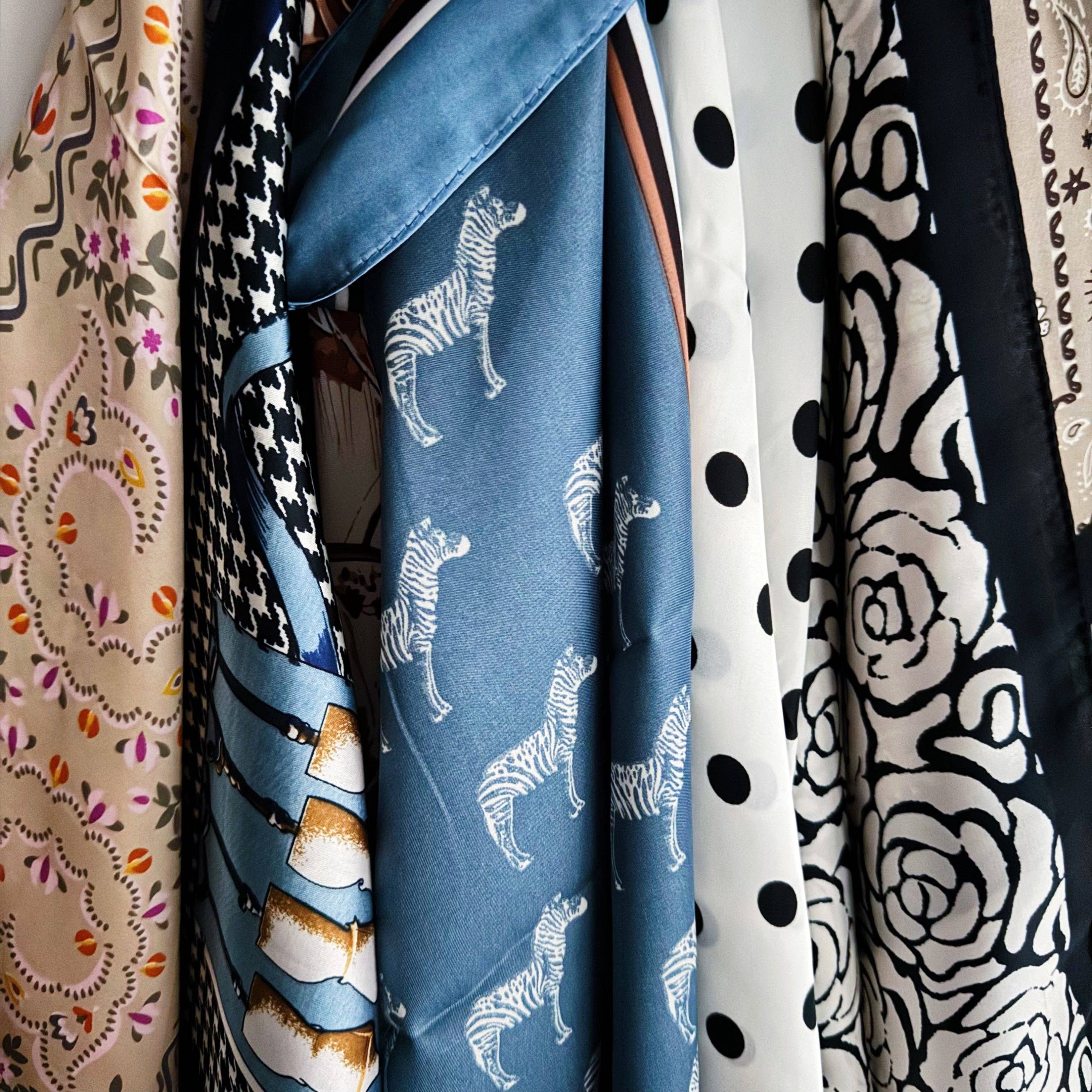Silky Muse Satin Square Scarf