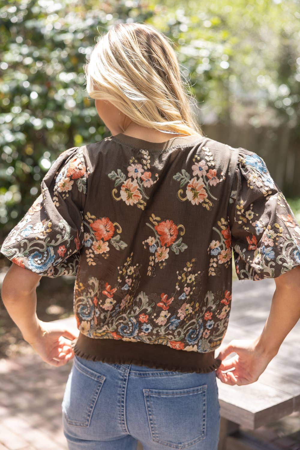 Floral Embroidered Top