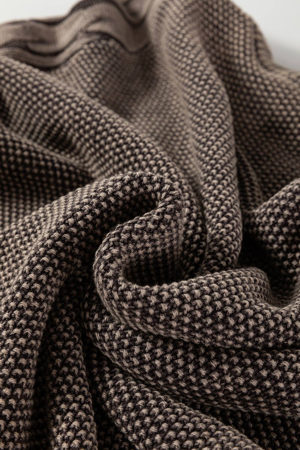 Contrast Cable Knit Sweater