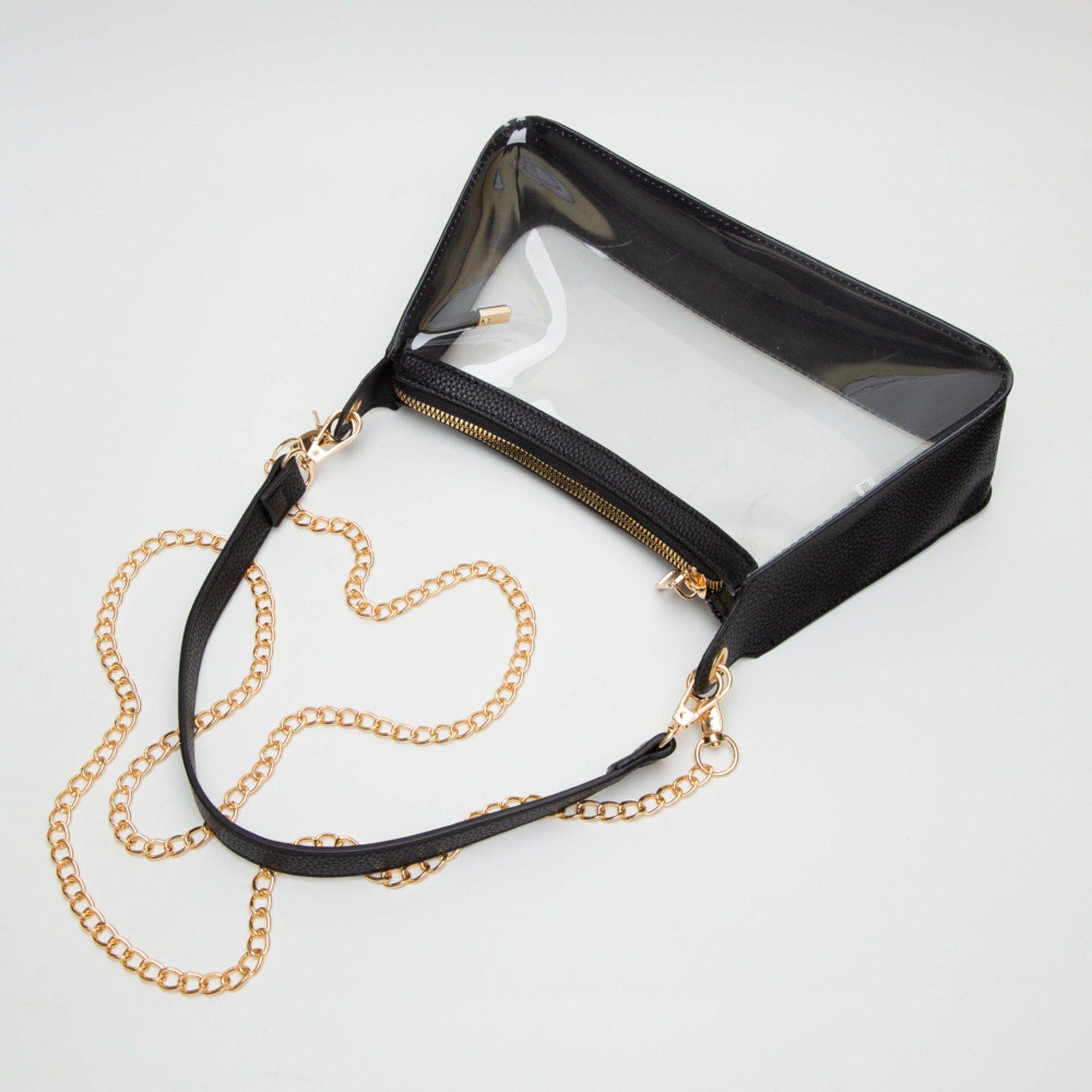 Clear Bag With Chain Strap
