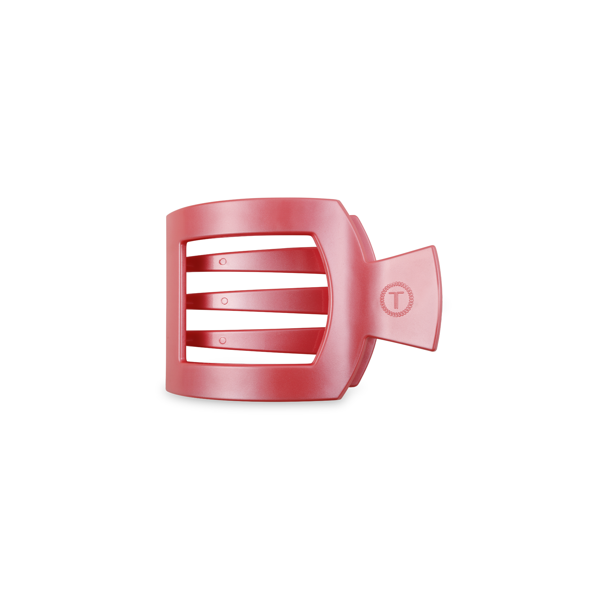 Square Flat Hair Clip | Small | Calming Coral