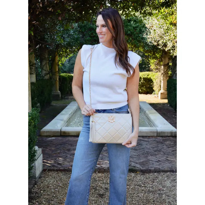 Madelyn Clutch/Crossbody - Pearl