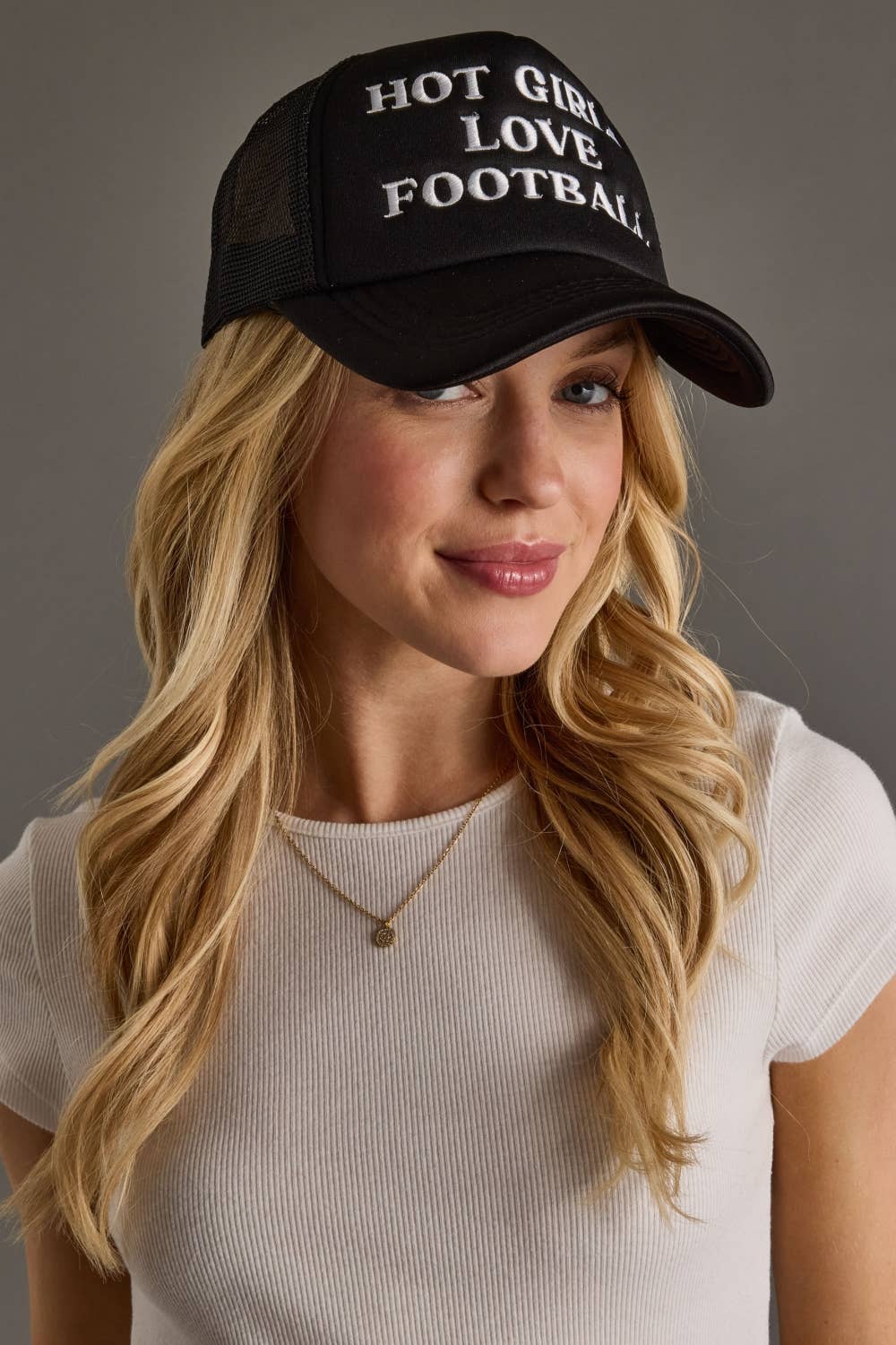 Hot Girls Love Football Trucker Hat