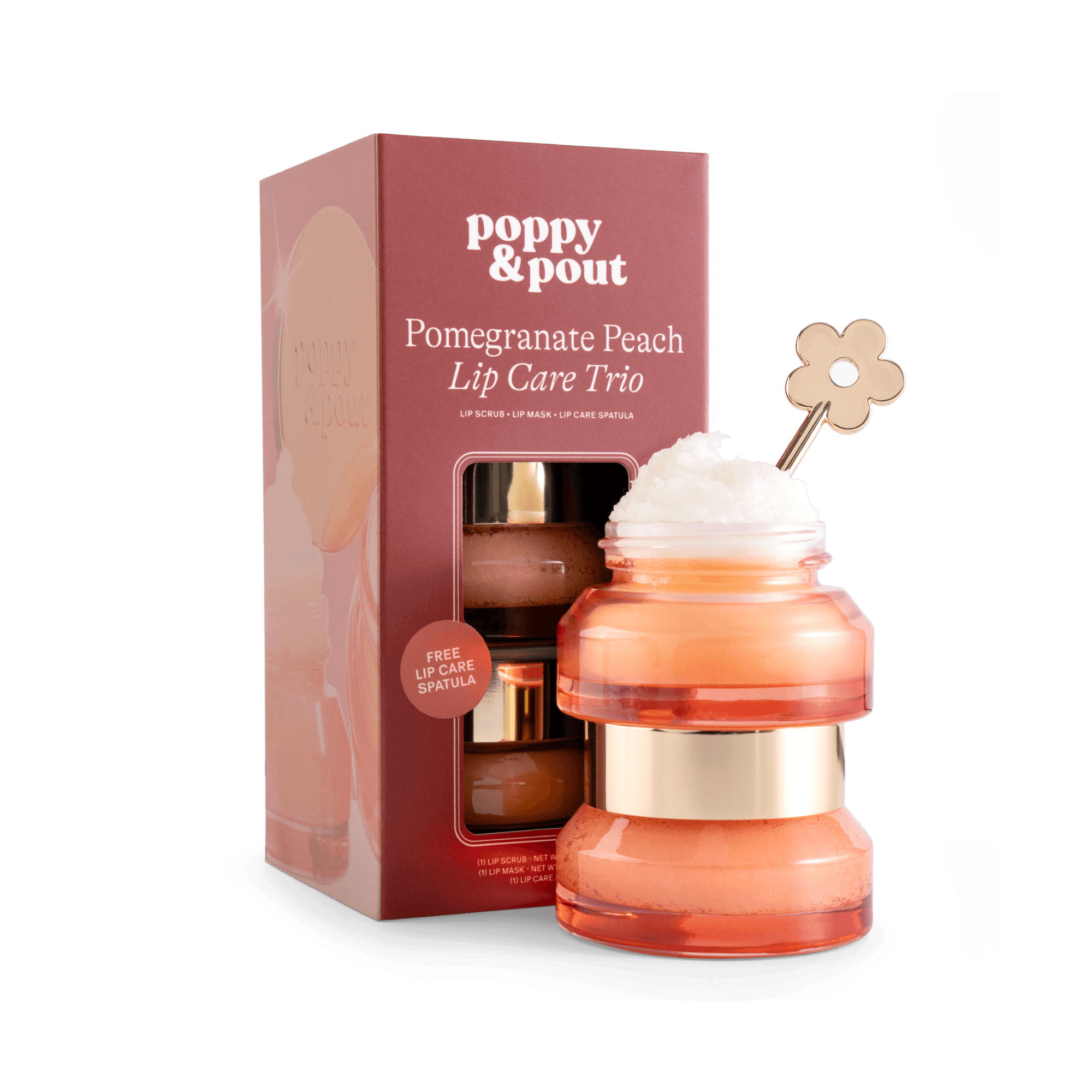 Lip Care Trio, Pomegranate Peach