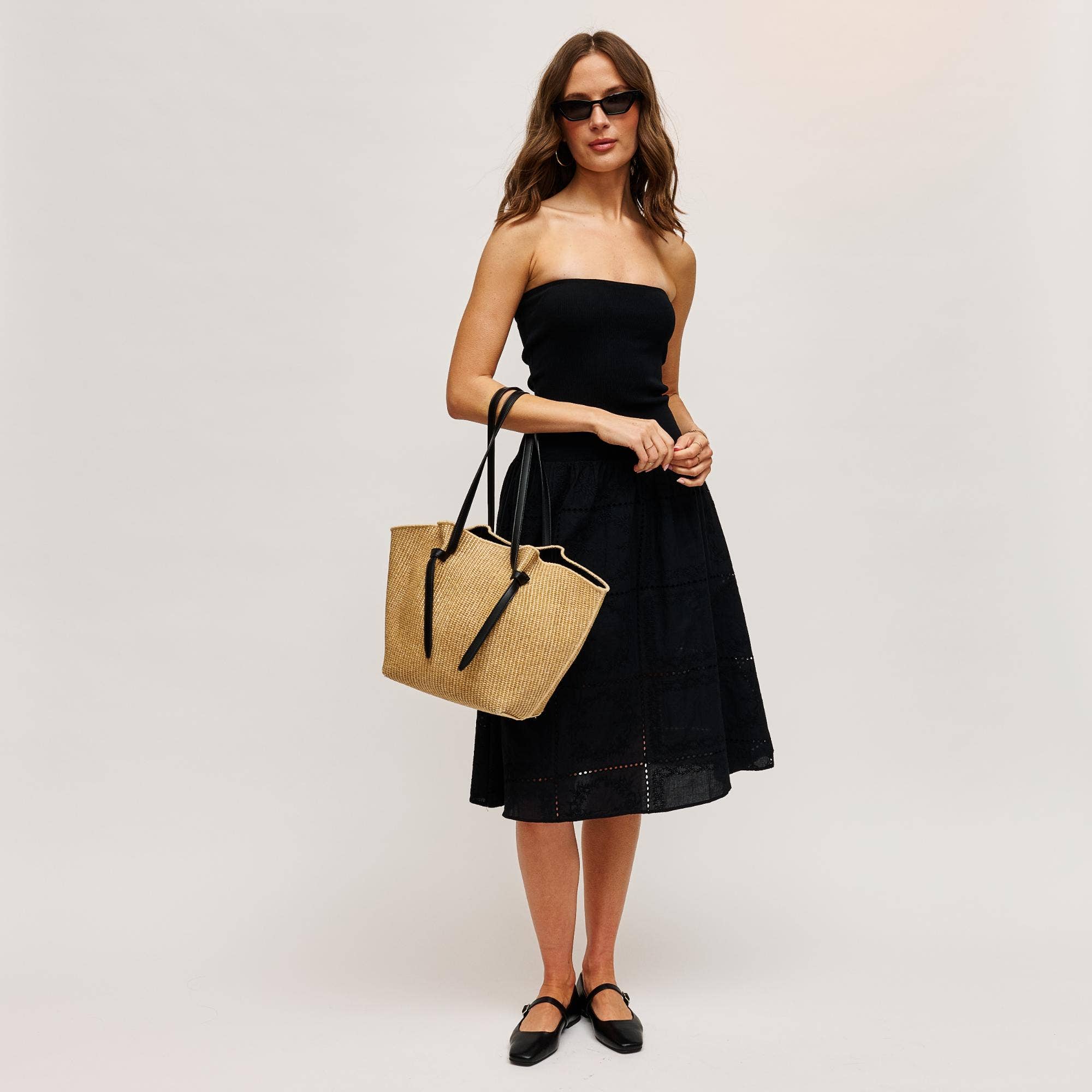 Lorenza Straw Tote