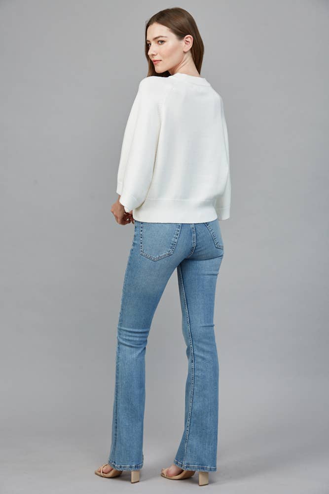 REGLAN CREW NECK SWEATER