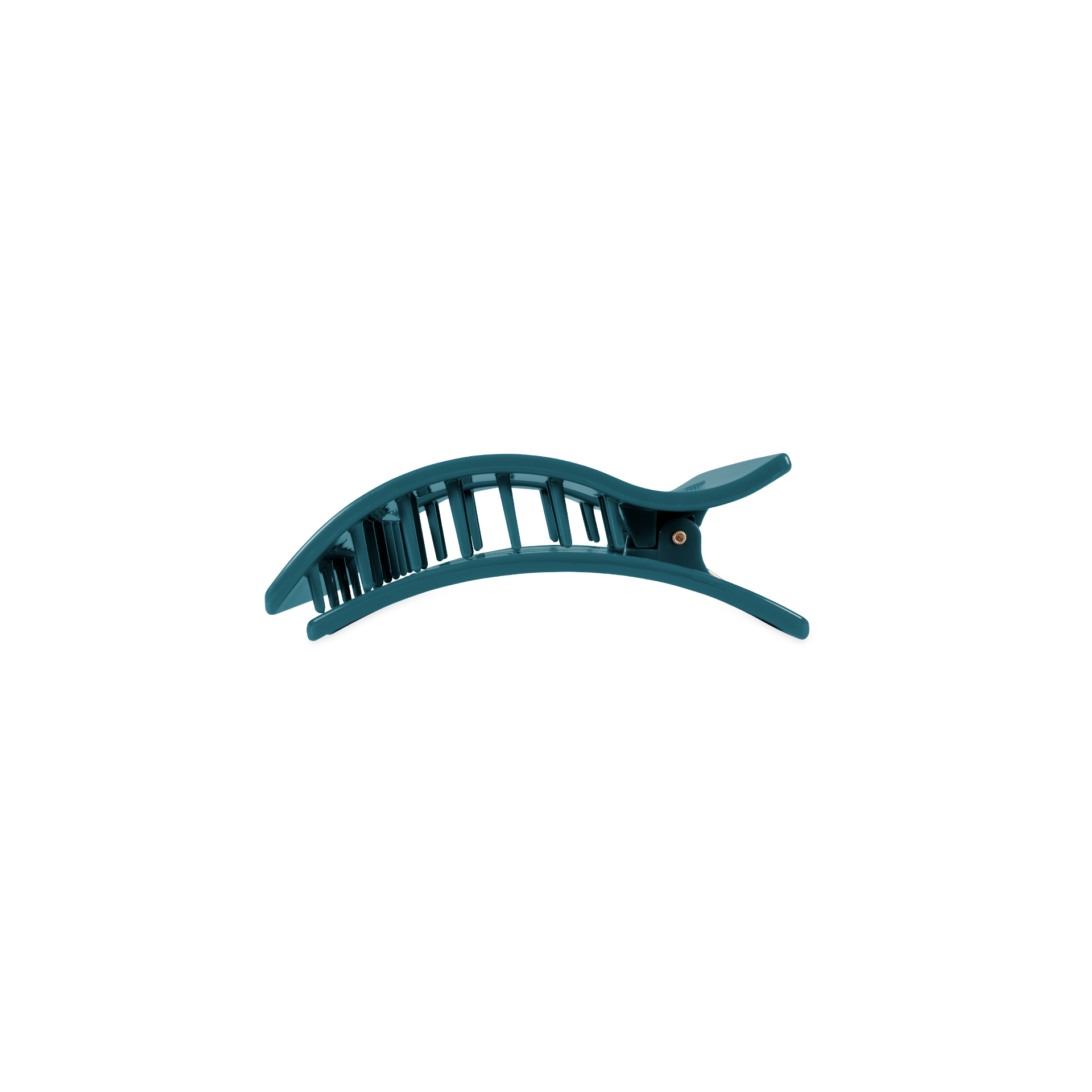 Teal With It Small Flat Rectangle Hair Clip
