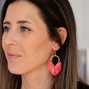 Medium Fringe Heart Dangle