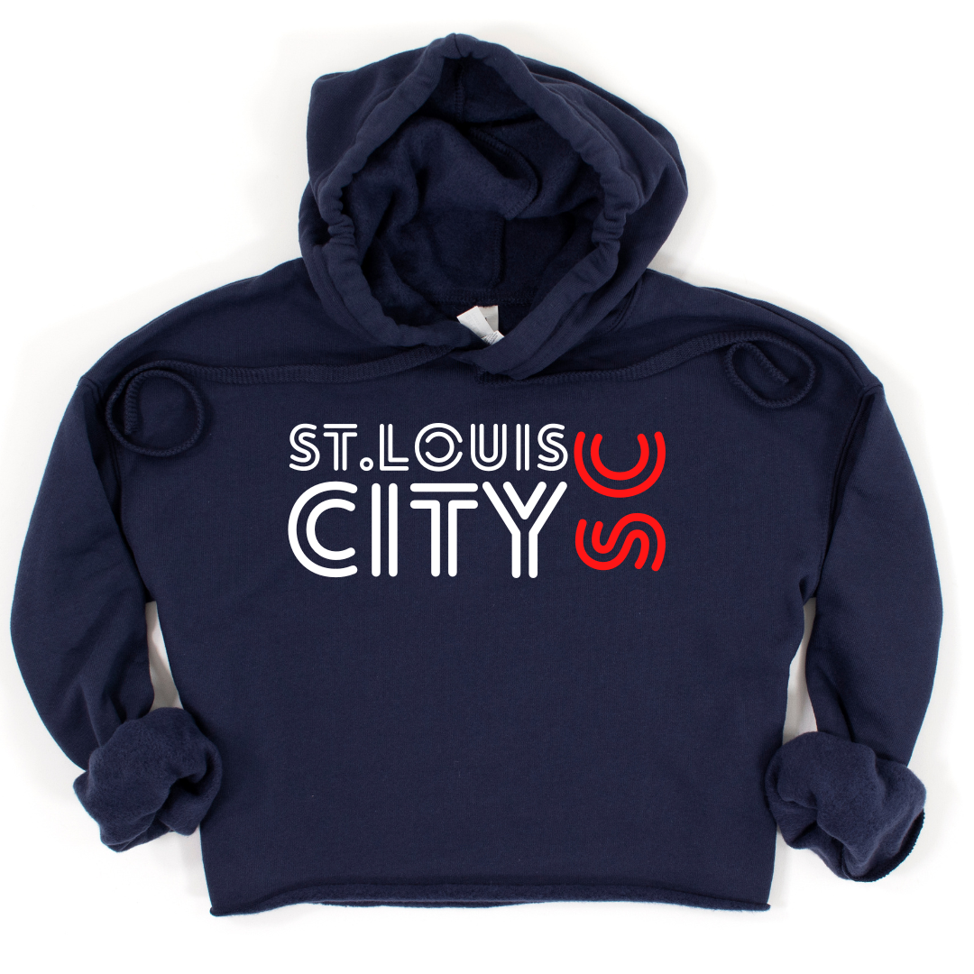 STL City Crop Hoodie