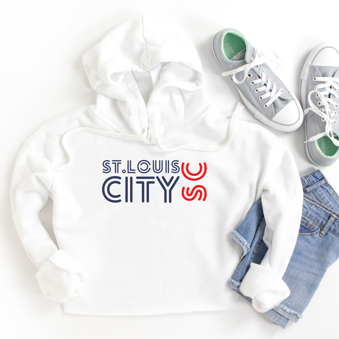 STL City Crop Hoodie